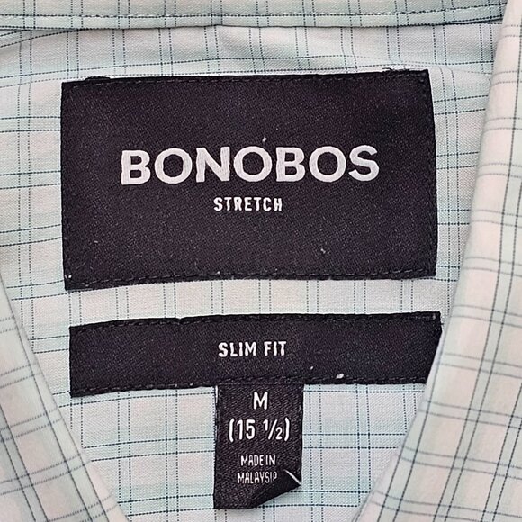 Bonobos Stretch Slim Fit Button Down M 15.5 - Picture 4 of 7